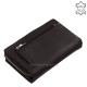 Women's wallet in soft leather LA SCALA black ADN443