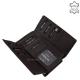 Women's wallet in soft leather LA SCALA black ADN452