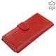 Women's wallet in soft leather LA SCALA red ADN155