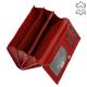 Women's wallet in soft leather LA SCALA red ADN155