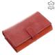 Damesportemonnee van echt leer Giultieri TRI108 rood