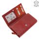 Damesportemonnee van echt leer Giultieri TRI108 rood