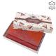 Damesportemonnee van echt leer Giultieri TRI108 rood