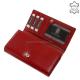 Dámska peňaženka z pravej kože La Scala ABA04 červená