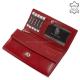 Women's wallet made of genuine leather La Scala ABA05 red