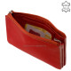 Damengeldbörse aus echtem Leder La Scala DCO02 rot