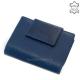 Portafoglio donna in vera pelle La Scala POP11259 blu navy