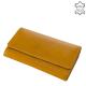 Women's wallet made of genuine leather La Scala POP155 mustard