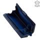 Dámska peňaženka z pravej kože La Scala POP452 tmavo modrá