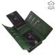 Ženski novčanik od prave kože La Scala POP452 tamno zelen