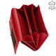 Damengeldbörse aus echtem Leder La Scala TGN155 rot