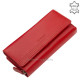 Дамски портфейл от естествена кожа La Scala TGN452 червен