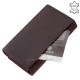 Women's wallet made of genuine leather RFID La Scala LSH100 brown