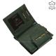 Women's genuine leather wallet Sylvia Belmonte ZEN11259 dark green