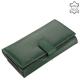 Women's wallet made of genuine leather Sylvia Belmonte ZEN155 dark green