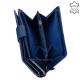 Portefeuille femme en cuir véritable Sylvia Belmonte ZEN192 bleu foncé