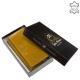 Women's wallet made of genuine leather Sylvia Belmonte ZEN1958 mustard
