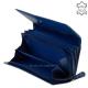 Damen Geldbörse aus echtem Leder Sylvia Belmonte ZEN31 dunkelblau
