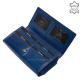 Women's wallet made of genuine leather Sylvia Belmonte ZEN34 dark blue