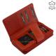 Women's wallet made of genuine leather Sylvia Belmonte ZEN443 red