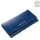 Women's genuine leather wallet Sylvia Belmonte ZEN72037 dark blue