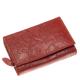 Women's wallet with floral pattern OC-6 red