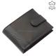 Genuine leather wallet black - gray WILD BEAST SWC102 / T