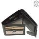 Genuine leather wallet black - gray WILD BEAST SWC6002L / T