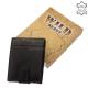 Genuine leather wallet black WILD BEAST SWC102 / T