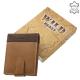Genuine leather wallet light brown - brown WILD BEAST SWC102 / T