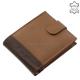 Genuine leather wallet light brown - brown WILD BEAST SWC1021 / T