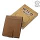 Wallet made of genuine leather light brown WILD BEAST SWC1021 / T