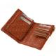 Sylvia Belmonte pruhovaná kožená peněženka s proužky, oranžová 12684