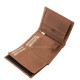 Valódi bőr férfi irattartó pénztárca GreenDeed világos barna BHB3073