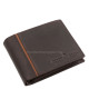 Genuine leather men's wallet with toggle GreenDeed brown BHB1021