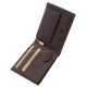 Genuine leather men's wallet with toggle GreenDeed brown BHB1021