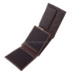 Genuine leather men's wallet with toggle GreenDeed brown BHB1021