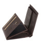 Genuine leather men's wallet with toggle GreenDeed brown BHB1021