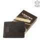 Genuine leather men's wallet black Vester SVT1021 / T