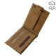 Herrenbrieftasche aus echtem Leder mit Karpfenmuster Braun RFID VAPR1027 / T