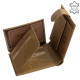 Genuine Leather Men's Wallet with Carp Pattern Brown RFID VAPR1027 / T