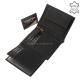 Genuine leather file wallet black Vester SVT475