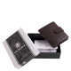 Genuine leather card holder in gift box La Scala ADQ1008/T brown