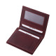 Genuine leather card holder in gift box La Scala ADQ1009 burgundy