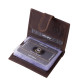 Genuine leather card holder in gift box dark brown Lorenzo Menotti FLM2038/T