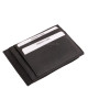 Valódi bőr kártyatartó La Scala LSA4 fekete