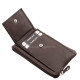 Valódi bőr kulcstartó aprópénztartóval La Scala Luxury LNR11 barna