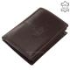 Vester leather men's file wallet dark brown VCS475