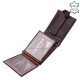 Vester Luxusná kožená pánska peňaženka v darčekovom balení VES08 / T hnedá