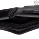 Vester Luxury usnjena moška denarnica v darilni škatli VES09 / T črna